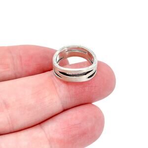 Vintage Sterling Silver 925 Pierced Sides Ring Size 4.5